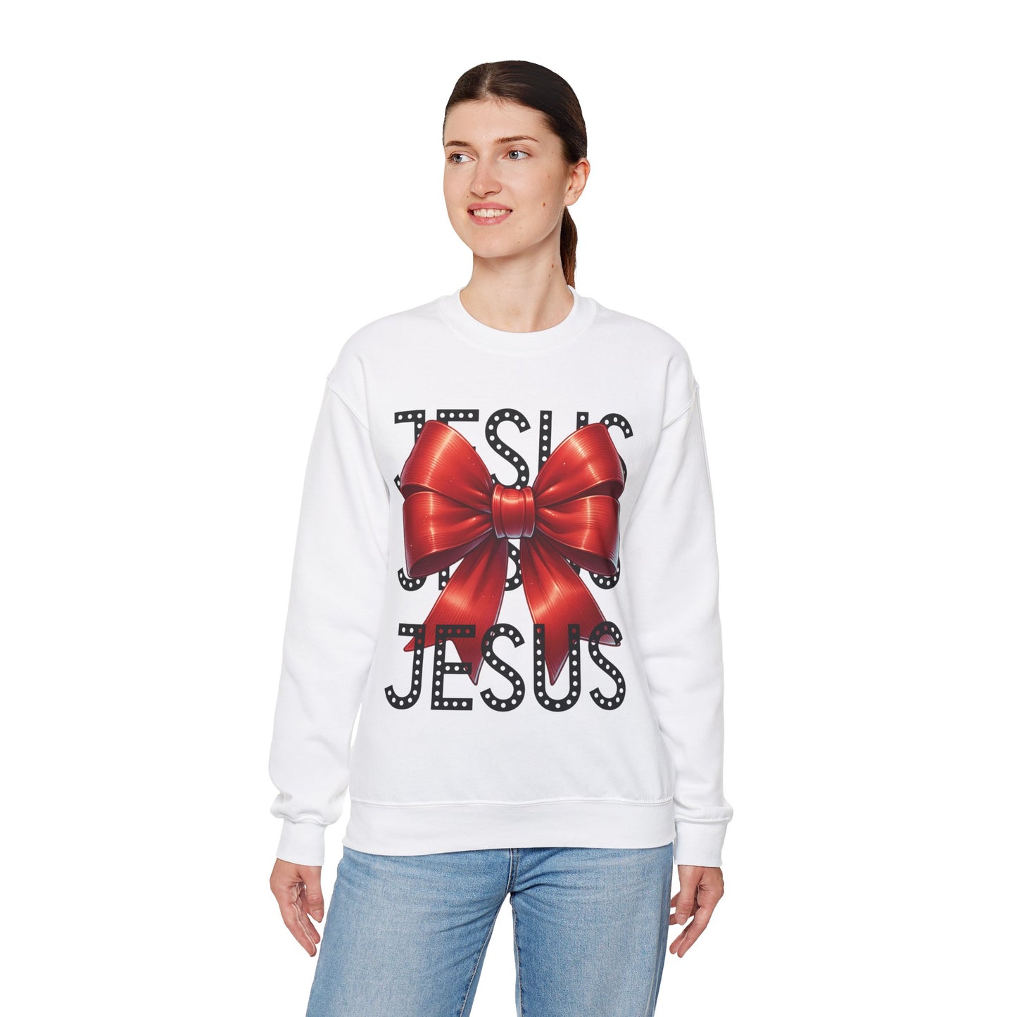 JESUS Unisex Heavy Gildan Blend™ Crewneck Sweatshirt.