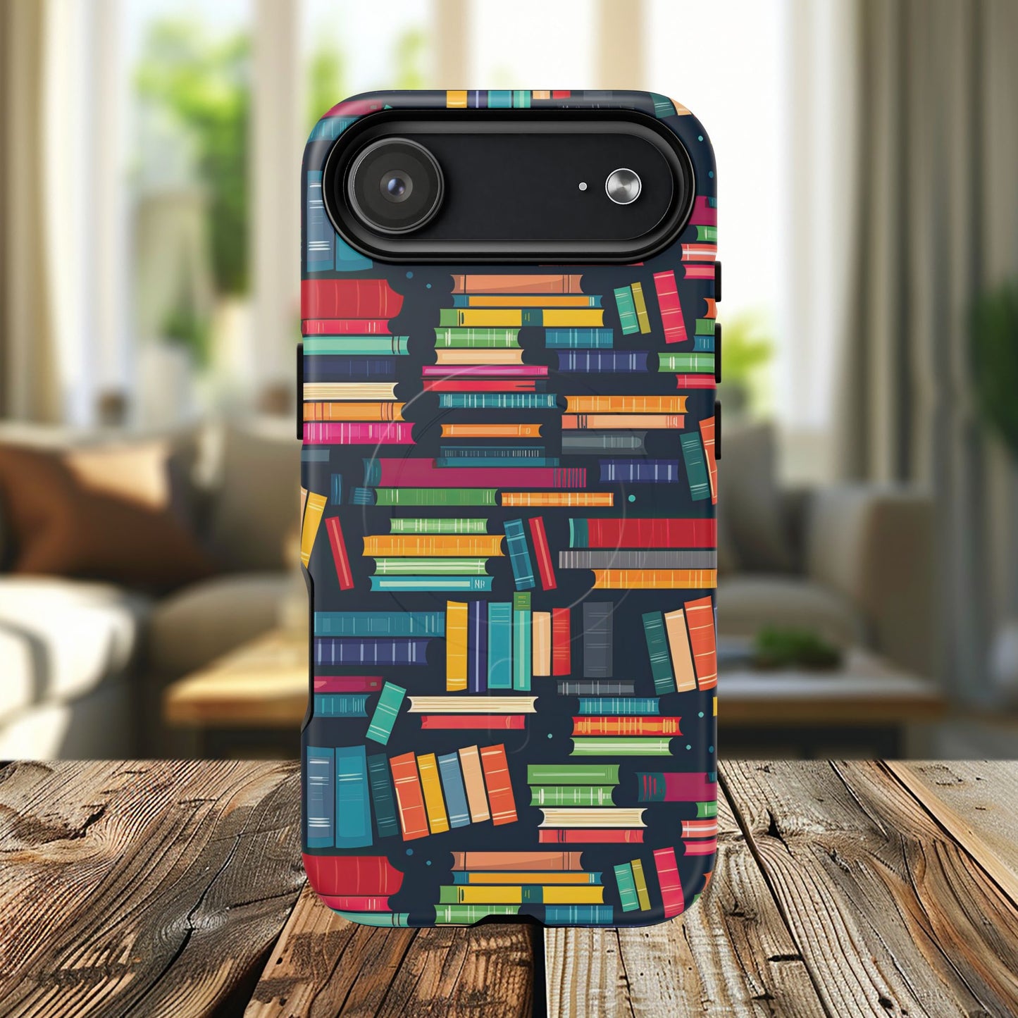 Colorful Book-Themed Phone Case, Literary Gift, Tough Magnetic Case, Book Lover’s Accessory, Phone Protection, Reading Enthusiast