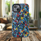 Colorful Floral Phone Case, Tough Magnetic Phone Cover, Durable Tech Accessory, Unique Gift for Her, Vibrant Smartphone Case