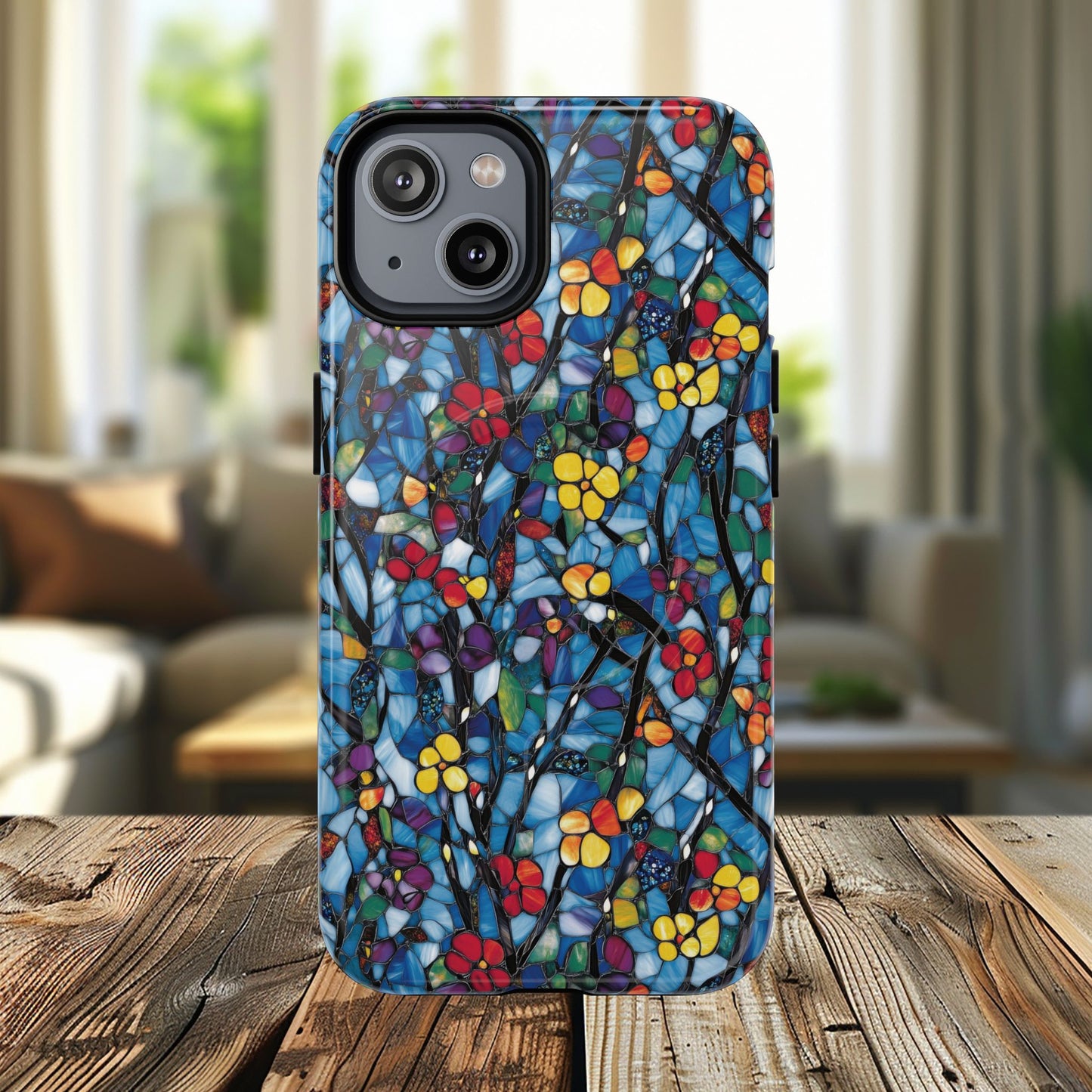 Colorful Floral Phone Case, Tough Magnetic Phone Cover, Durable Tech Accessory, Unique Gift for Her, Vibrant Smartphone Case