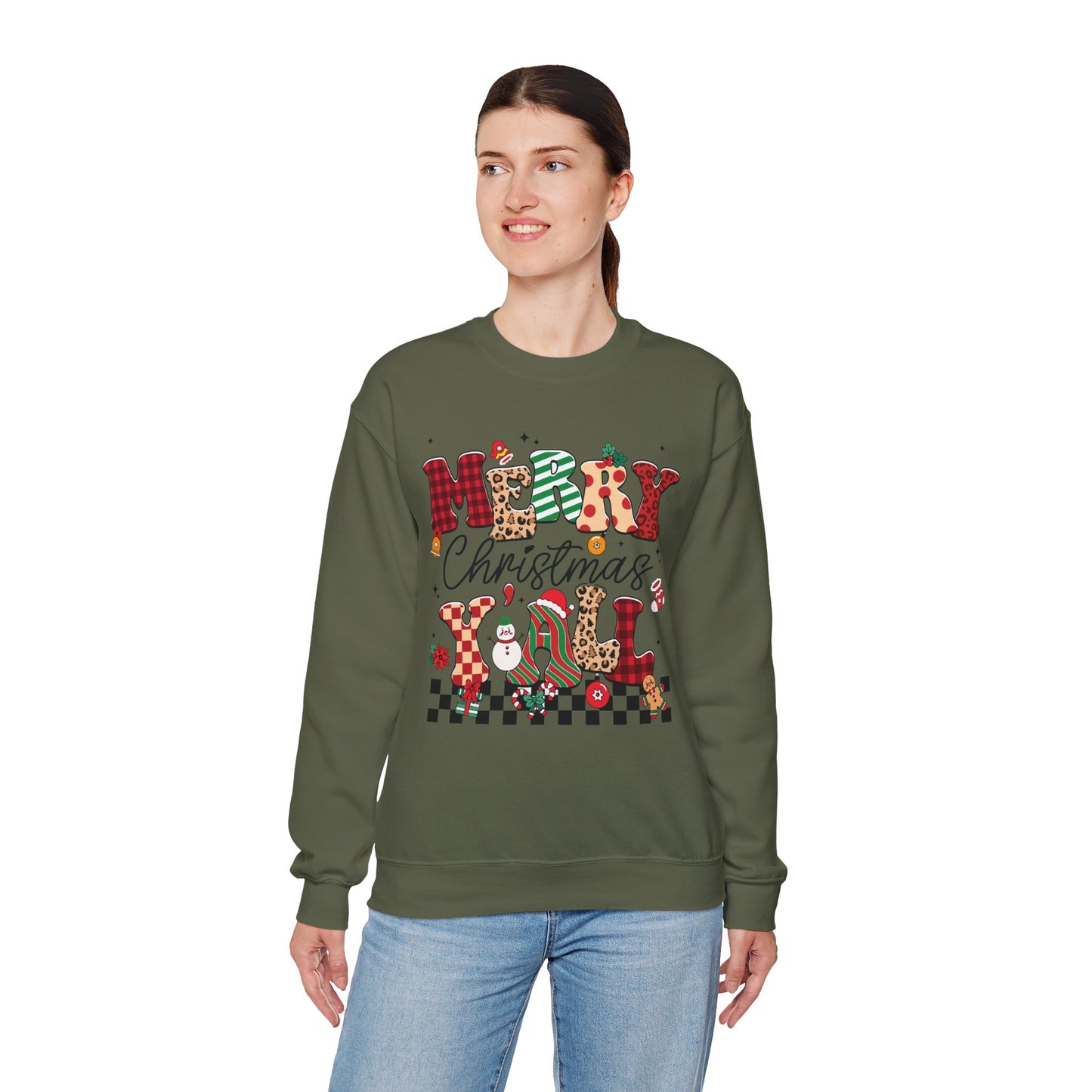 Merry Christmas Unisex Heavy Blend™ Crewneck Sweatshirt