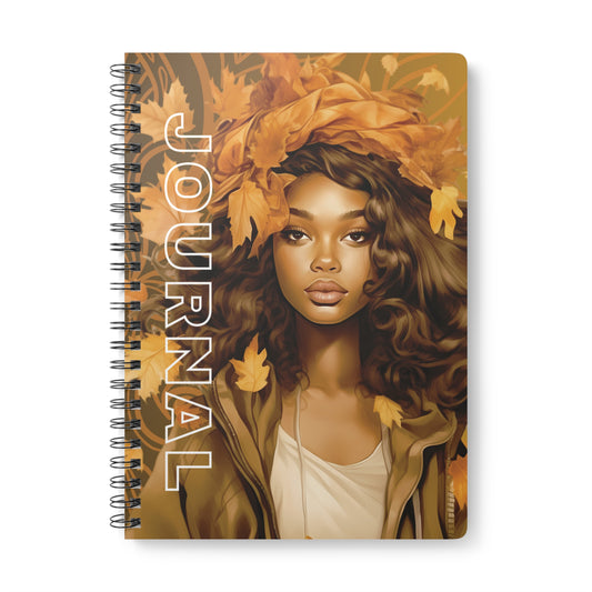 Autumn Vibes Wirobound Notebook | Cozy Journal for Writing, Sketching, Back to School, Gift for Her, Fall Aesthetic