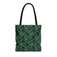 Black Tropical Bliss Tote Bag