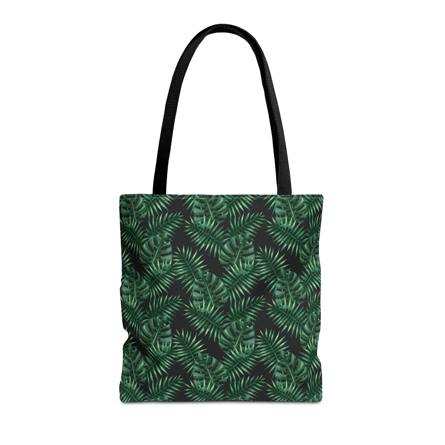 Black Tropical Bliss Tote Bag