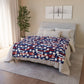 Patriotic Waves Soft Minky Blanket