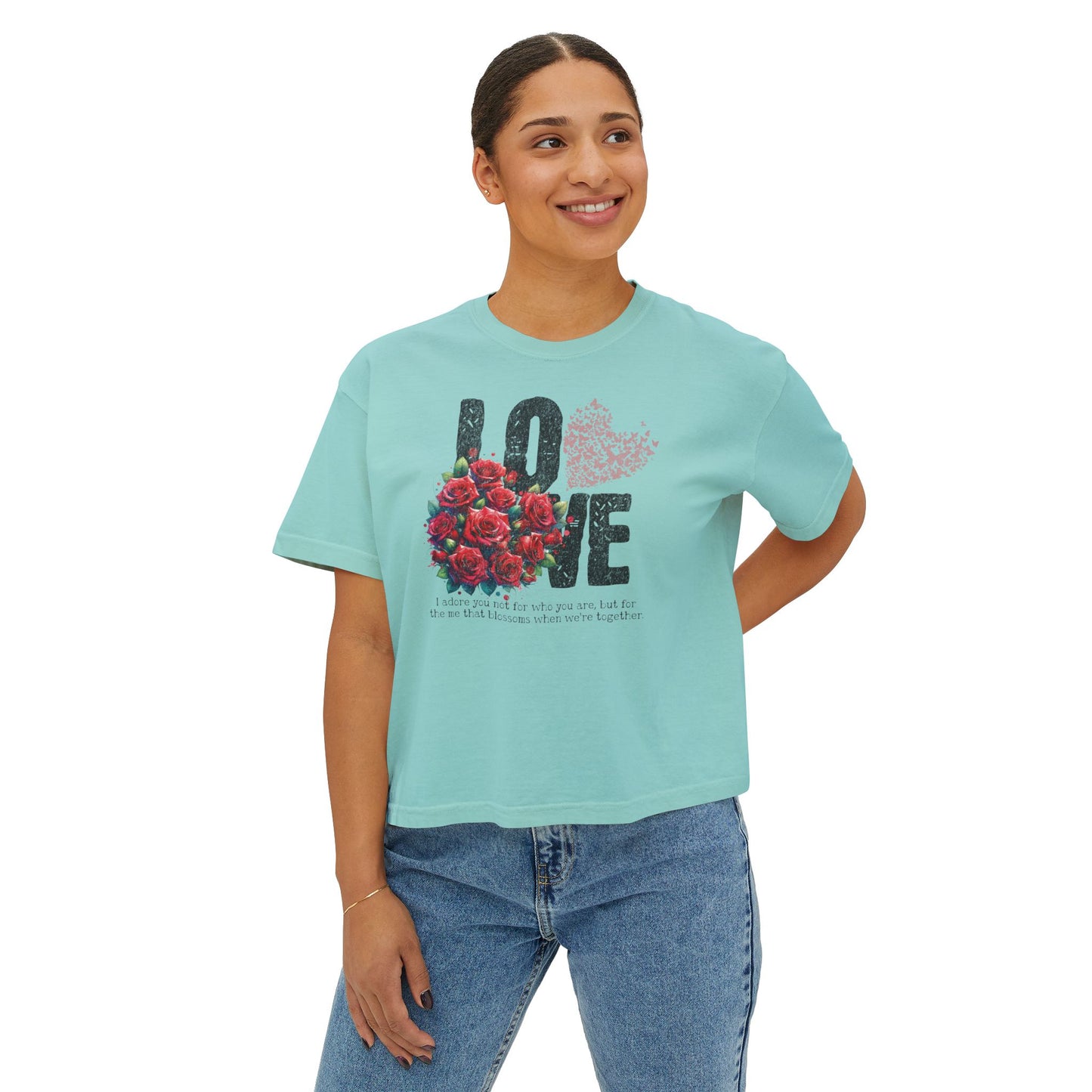 Love Always Women's Comfort Colors Boxy Tee