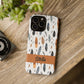 Personalized Whispering Feathers Samsung, Google Pixel and iPhone Case, Custom Name Case.