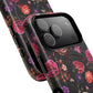 Starry Rose Garden Tough Magnetic Phone Case, Stylish Phone Cover, Gift for Her, Elegant Floral Design, Durable Phone Accessories