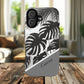 Personalized Monochrome Monstera Tropical Phone Case - Tough Magnetic MagSafe® Cases, Gifts for Nature Lovers, Stylish Phone Accessories, Gifts for Her.