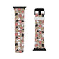 Love Heart Pattern Apple Watch Band, Style Accessory, Gift for Her, Valentines, Casual Wear, Holiday Fashion