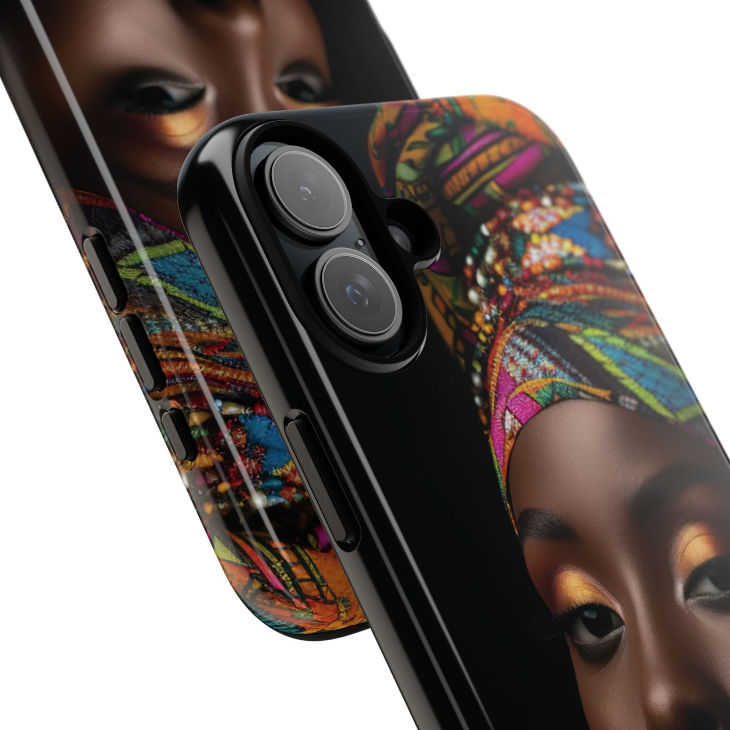 Regal Reflections: African Majesty Tough Google Pixel, iPhone and Samsung Cases.