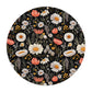 Blossom Elegance: Noir Garden Mouse Pad - Stylish Desk Accessory for Home and Office