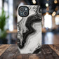 Black Marble Magnetic iPhone Case for Tough Protection, Stylish iPhone Mobile Accessory, Fashionable Gift, Unique Marble iPhone Design, Durable Smartphone Cover