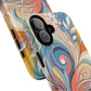 Personalized Sunset Garden Whirl Tough iPhone Magnetic Case for iPhone, Artistic Phone Cover, Durable Protection, Gifts for Her, Unique Style