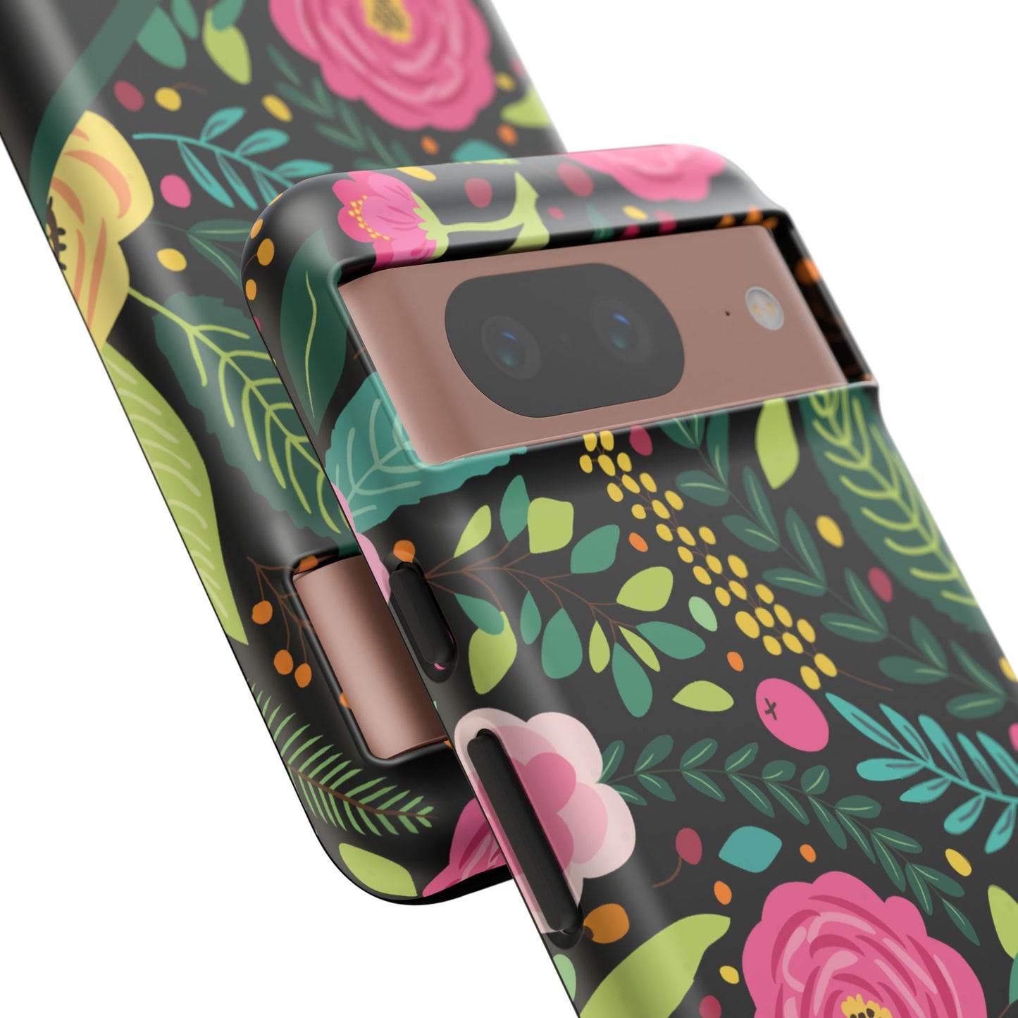 Personalized Floral Fantasy Samsung and Google Pixal Phone Case – Personalized Tough Cases with Colorful Garden Design
