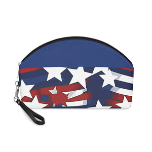 Patriotic Waves Makeup Bag