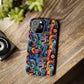Psychedelic Visions Slim iPhone Case - Vibrant Design for Artistic Souls