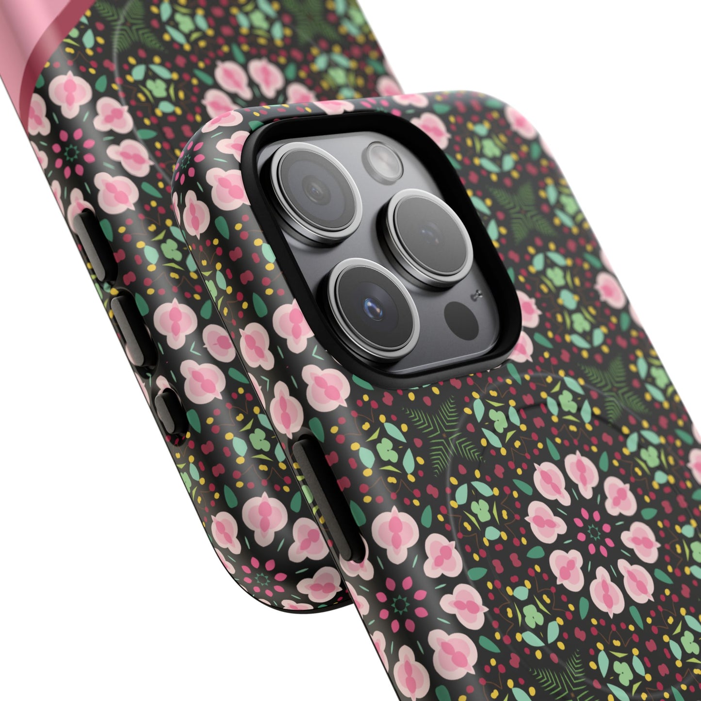 Personalized Twilight Petal Tapestry Floral Tough Magnetic MagSafe® iPhone Case, Durable iPhone Protector, Unique Gift for Her, Stylish Tech Accessories.