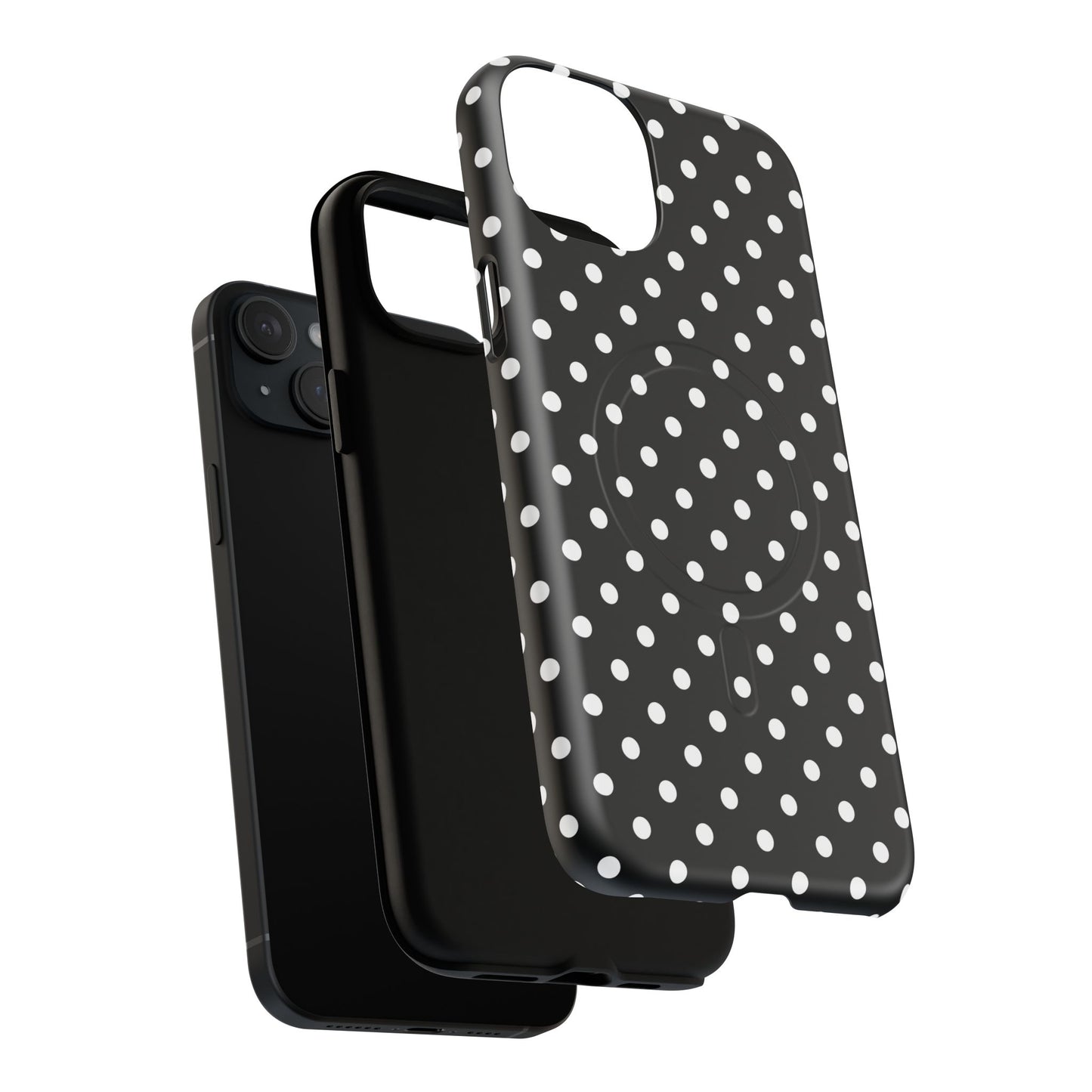 Polka Dot Tough iPhone Magnetic Case, Stylish iPhone Cover for Protection, Unique Gift for Birthdays, Holidays, Tech Lovers