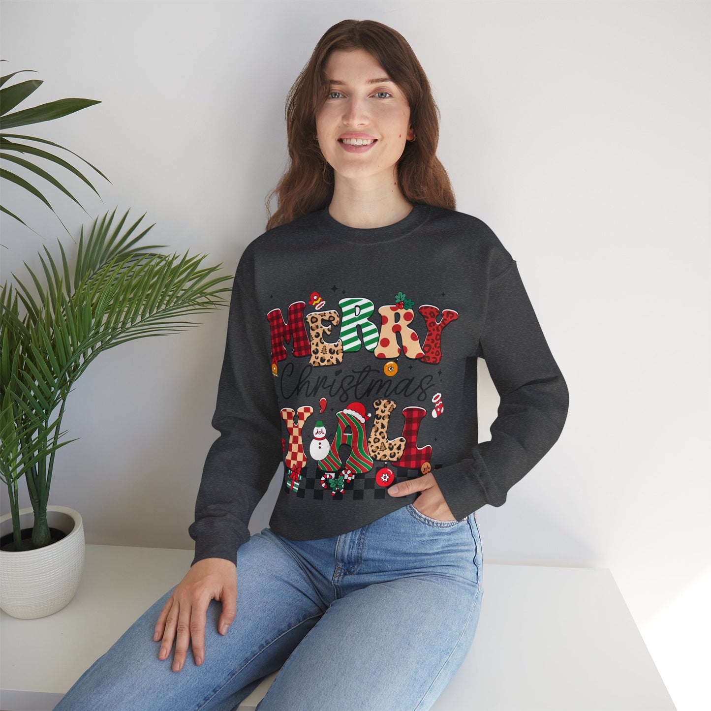 Merry Christmas  Unisex Heavy Blend™ Crewneck Sweatshirt