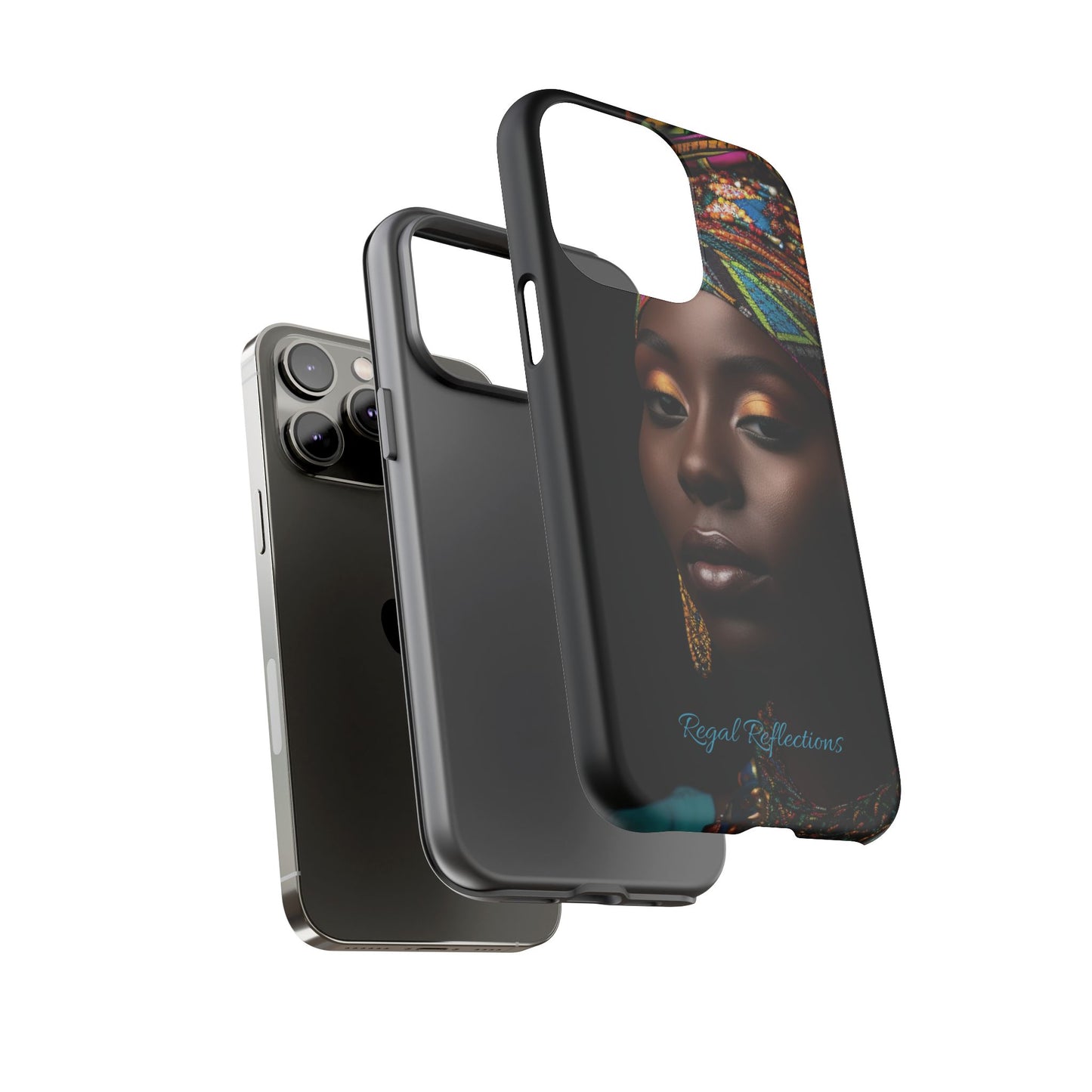 Regal Reflections: African Majesty iPhone, Samsung and Google Tough Phone Cases.