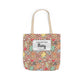Personalized Brown Doodle Daydream Composition Book Inspired Canvas Tote Bag with Colorful Straps, Cute School Bag, Eco-Friendly Tote, Back to School Shopping Bag, Teacher Gift Idea