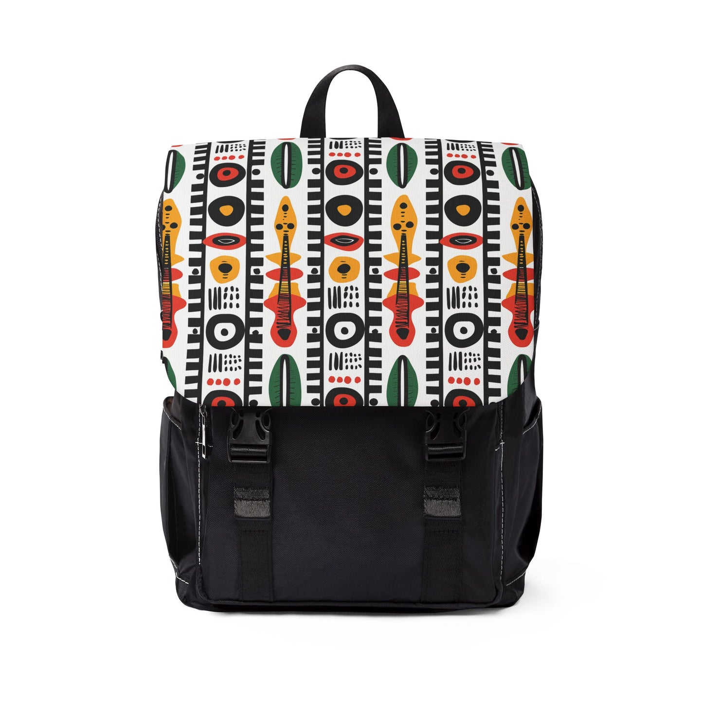 Afrobeat Harmony Unisex Casual Shoulder Backpack