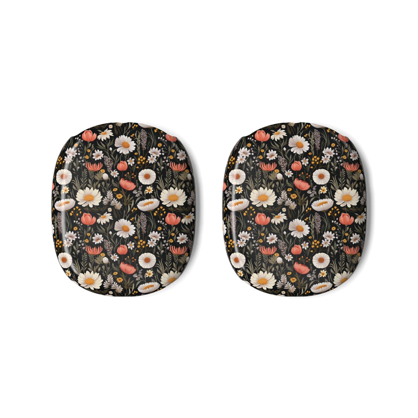Blossom Elegance: Noir Garden AirPods Max Case — Floral  Protective Cover Floral AirPods Max Case — Blossom Elegance Protective Cover