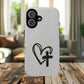 Tough Magnetic Phone Case with Heart & Cross Design, Durable Phone Cover, Unique Gift for Her, Stylish Accessory, Everyday Use