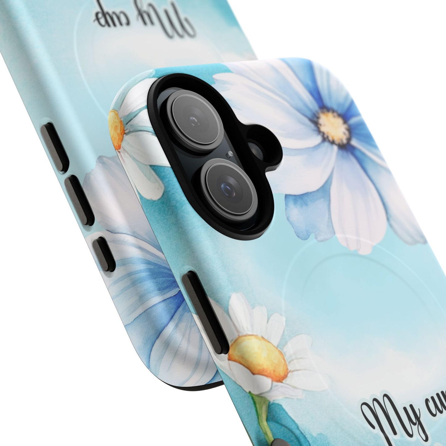 My Cup Overflows Psalm 23:5 | Inspirational Gift, Tough iPhone Magnetic Case | Scripture, Bible Verse, MagSafe® iPhone® Tough Case, iPhone 14, iPhone 15, iPhone 16, Pro, Pro Max, Plus,