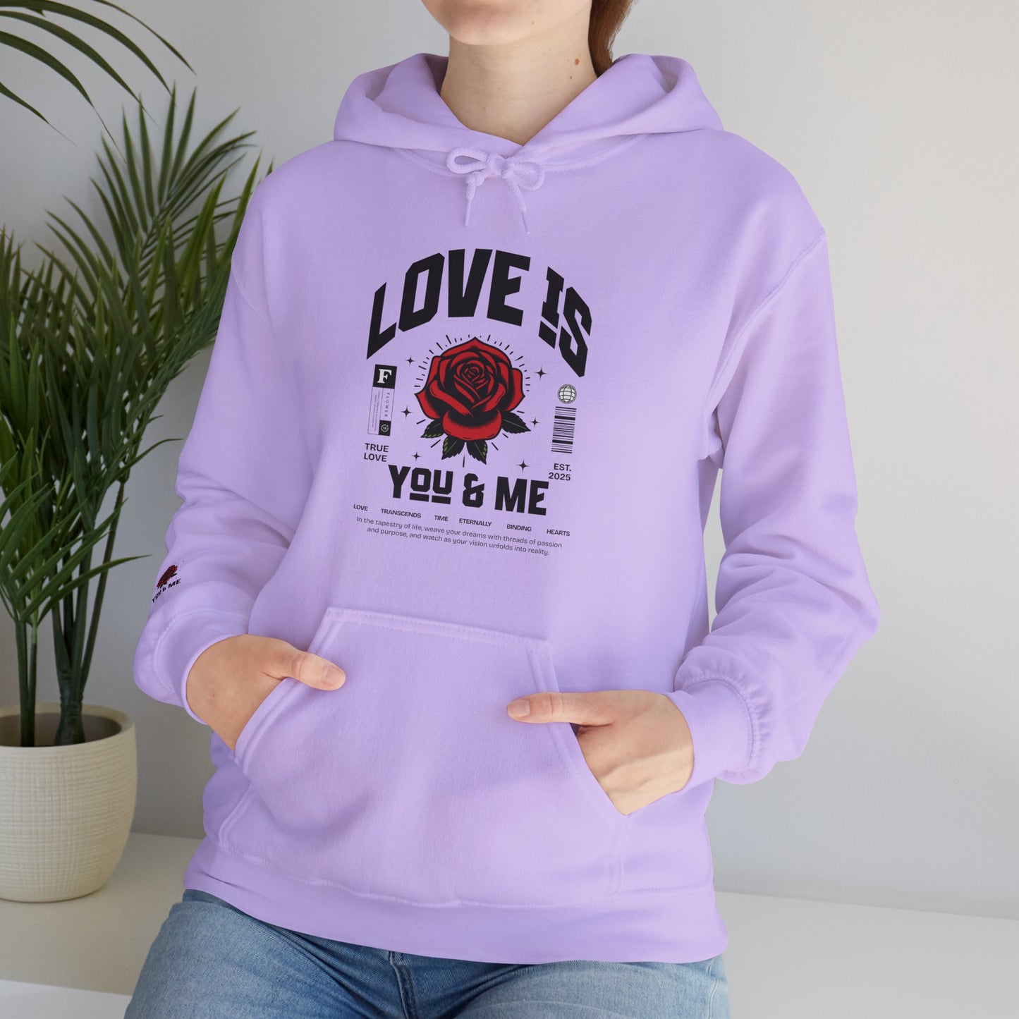 You and Me Unisex Gildan Hoodie Sweatshirt