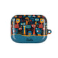 Personalized Abstract Eye Pattern AirPod Case — Colorful Tribal Graphic with Custom Text/Name