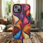 Vibrant Leaf Wave Tough Magnetic Phone Case, Vibrant Smartphone Cover, Unique Protective Case for Gifts, Phone Accessories, Trendy Design