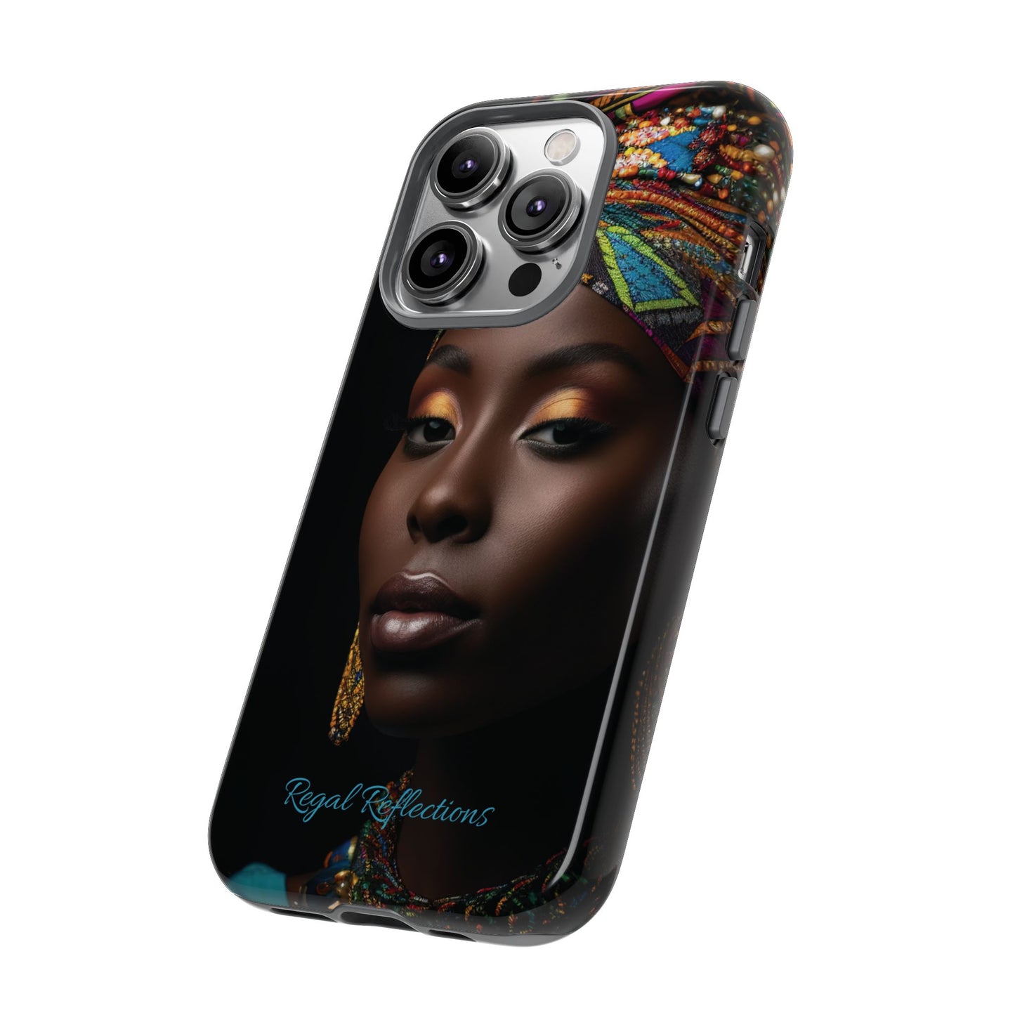 Regal Reflections: African Majesty iPhone, Samsung and Google Tough Phone Cases.