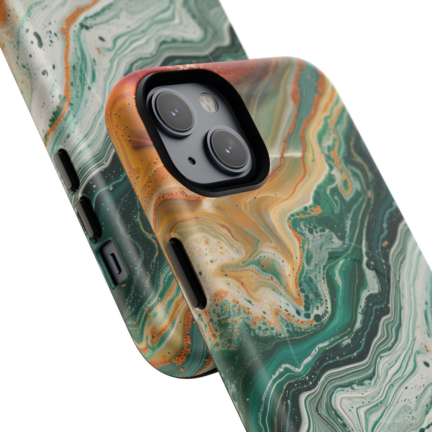 Stylish Tough Acrylic Magnetic iPhone Cases for Everyday Protection, Marble Design, Unique Gifts for Tech Lovers, Holiday Essentials