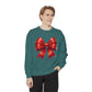 Bow Charm Valentines Unisex Comfort Colors Garment-Dyed Sweatshirt