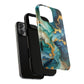 Ocean Quartz Luxe Marble Pattern Tough Magnetic iPhone Case, Phone Accessories, Luxury Gift, Durable iPhone Cover, Unique Design for iPhone Users.