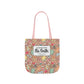Personalized Brown Doodle Daydream Composition Book Inspired Canvas Tote Bag with Colorful Straps, Cute School Bag, Eco-Friendly Tote, Back to School Shopping Bag, Teacher Gift Idea
