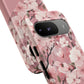 Personalized Cherry Blossom Tough Phone Case — Pink Floral Protective Case for Samsung & Google
