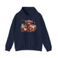 Autumn Highland Cow Charm Unisex Heavy Blend™ Hooded Sweatshirt