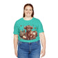 Autumn Highland Cow Charm Unisex Jersey Short Sleeve Tee