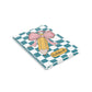 Teal Checkered Charm A Hardcover Notebook (PY)