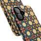 Celestial Spice Tiling Colorful Tough Magnetic iPhone Case, Unique iPhone Cover, Artistic Mobile Shell, Durable Design Accessory, Trendy Gift Idea, MagSafe® iPhone Case.