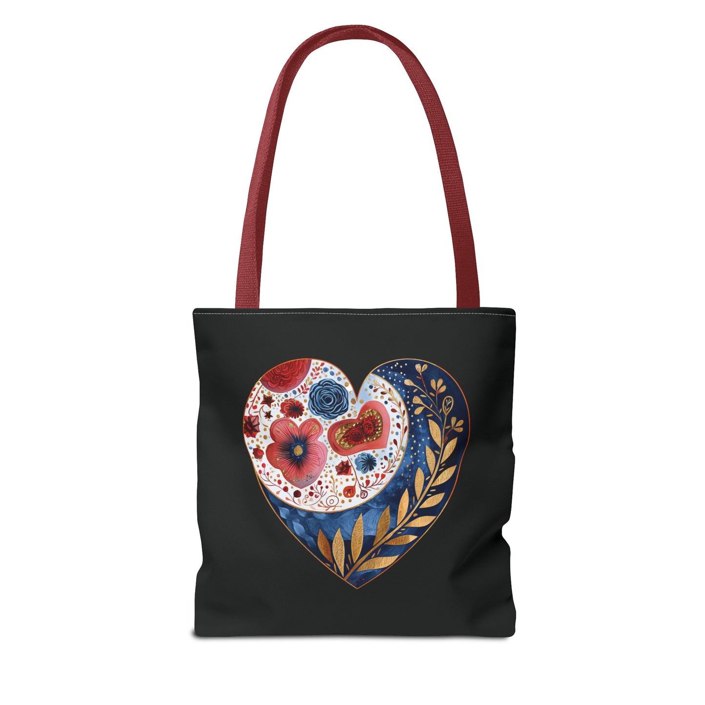 Floral Heart Tote Bag