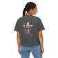 Faith and Floral Cross Women's Comfort Colors Boxy Tee