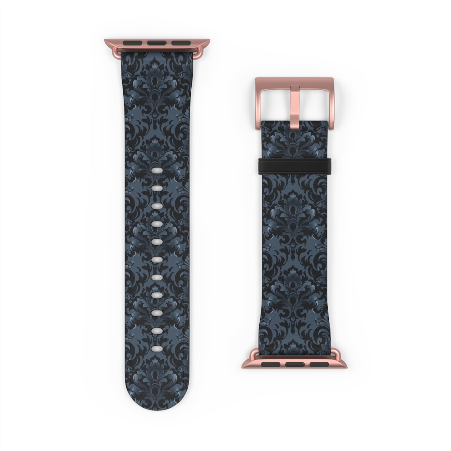 Opulent Dusk Elegant Floral Watch Band - Stylish Accessory for Daily Wear.