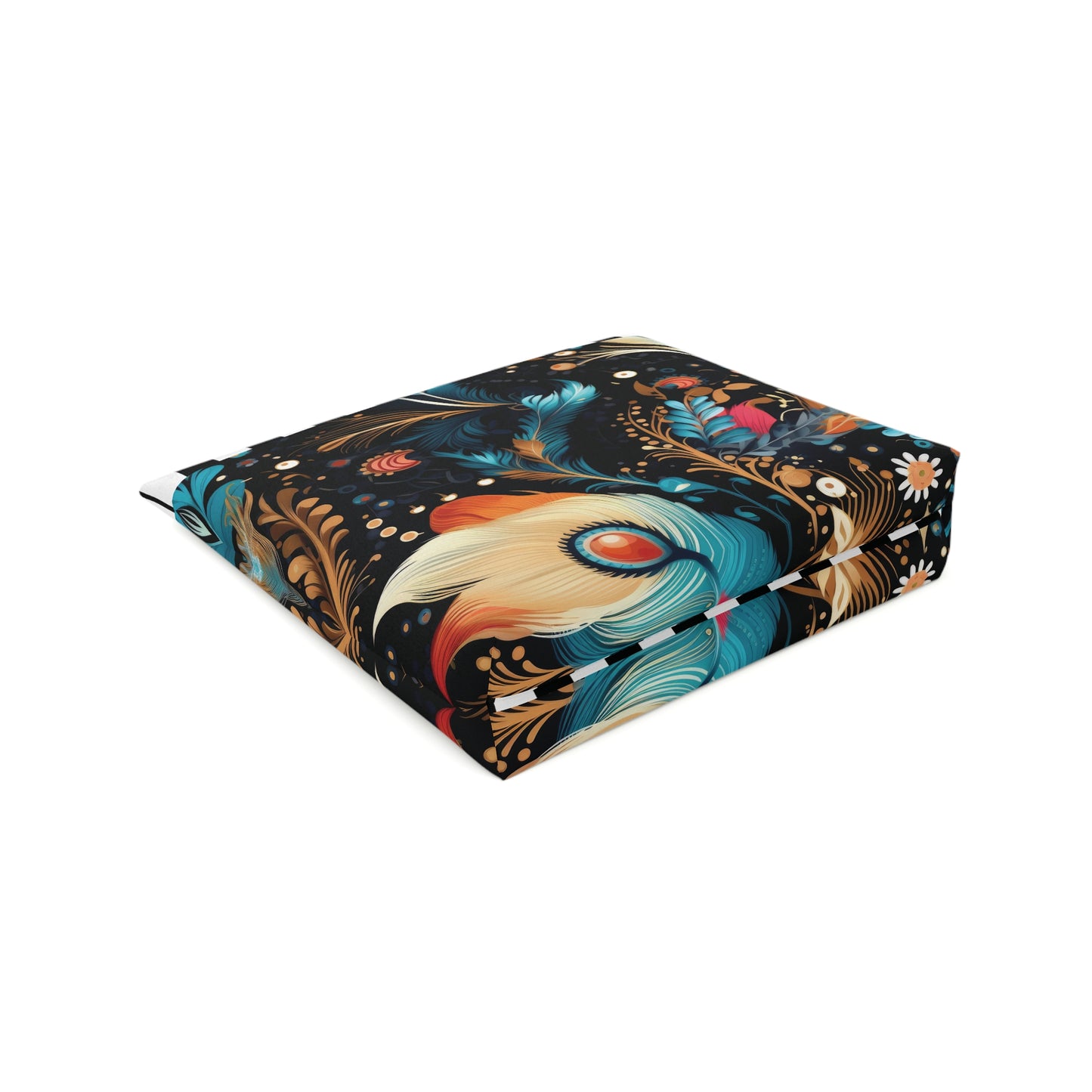 Ethereal Feathers Cotton Cosmetic Bag