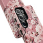 Personalized Cherry Blossom Tough Phone Case — Pink Floral Protective Case for Samsung & Google