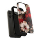Crimson Noir Tough iPhone Magnetic Cases, Tough iPhone Protector, Stylish Floral Design, Gift for Her, Floral Accessories