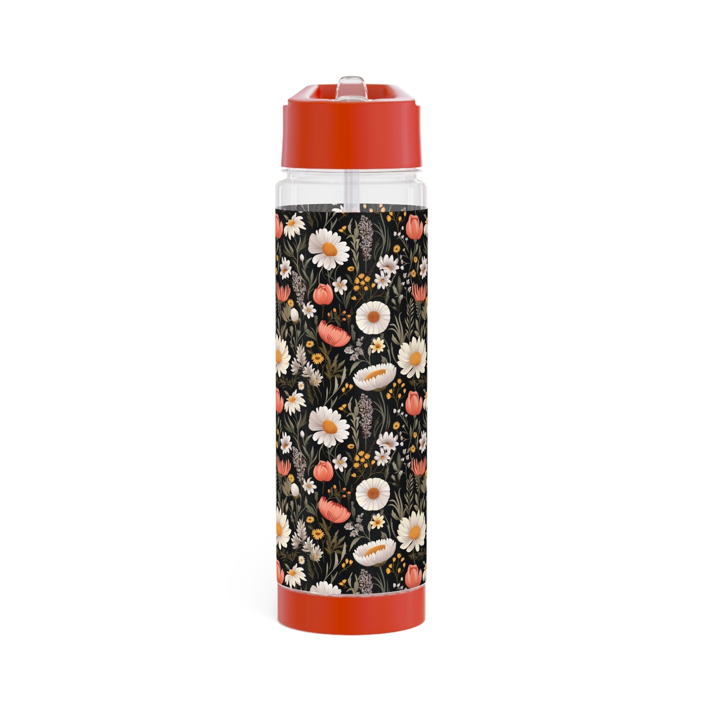 Blossom Elegance: Noir Garden Infuser Water Bottle